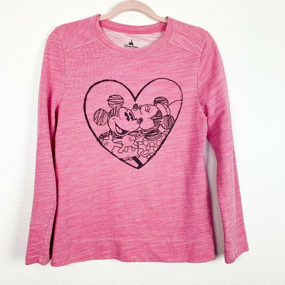 Disney Parks Authentic Tops - Disney Park Pink Heathered Minnie Mickey Shirt Med